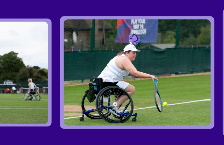 Rachael playing tennis